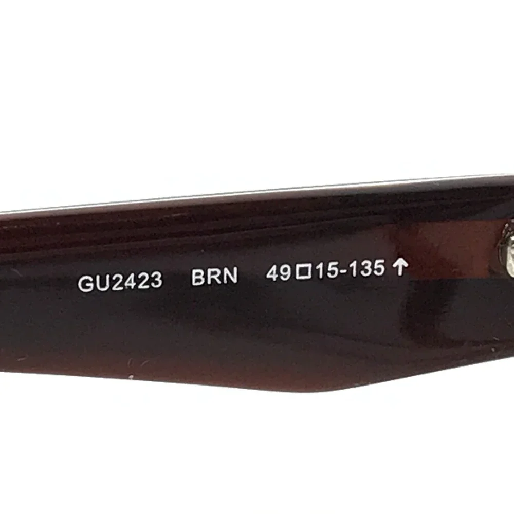 Guess Eyeglasses Frames GU2423 BRN Brown Fade Cat Eye Snakeskin 49-15-135